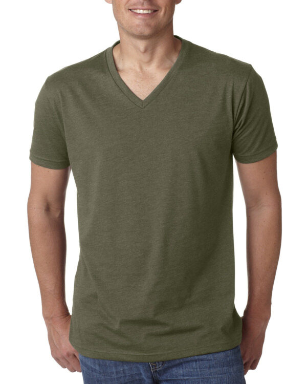 Men's CVC V-Neck T-Shirt - Image 9