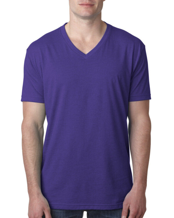 Men's CVC V-Neck T-Shirt - Image 11