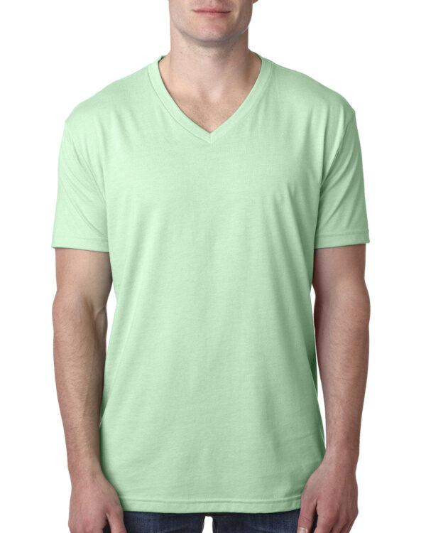 Men's CVC V-Neck T-Shirt - Image 14