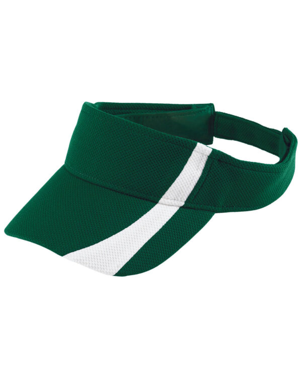 Youth Adjustable Wicking Mesh Two-Color Visor - Apparel Globe