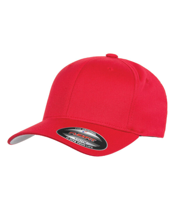 Flexfit Youth Wooly 6-Panel Cap: Classic Comfort for the Next Generation - Image 2