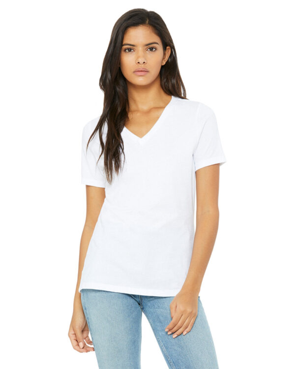 Bella + Canvas Ladies' Relaxed Heather CVC Jersey V-Neck T-Shirt: Where Comfort Meets Style - Image 12