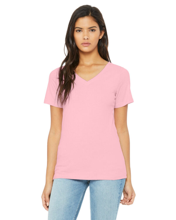 Bella + Canvas Ladies' Relaxed Heather CVC Jersey V-Neck T-Shirt: Where Comfort Meets Style - Image 7