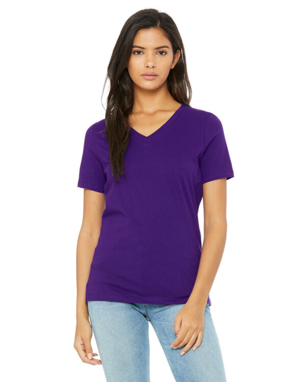 Bella + Canvas Ladies' Relaxed Heather CVC Jersey V-Neck T-Shirt: Where Comfort Meets Style - Image 10