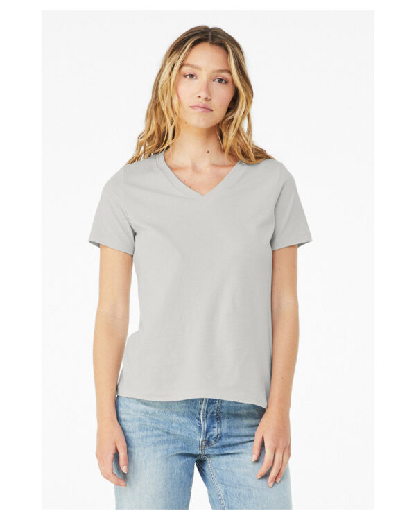 Bella + Canvas Ladies' Relaxed Heather CVC Jersey V-Neck T-Shirt: Where Comfort Meets Style - Image 9