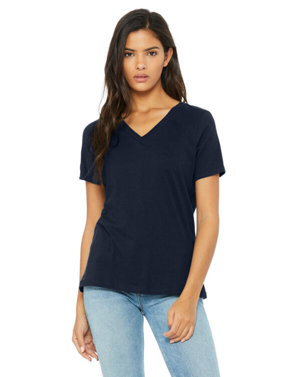 Bella + Canvas Ladies' Relaxed Heather CVC Jersey V-Neck T-Shirt: Where Comfort Meets Style - Image 6