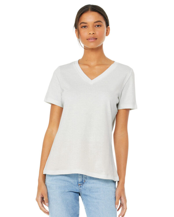 Bella + Canvas Ladies' Relaxed Heather CVC Jersey V-Neck T-Shirt: Where Comfort Meets Style - Image 11