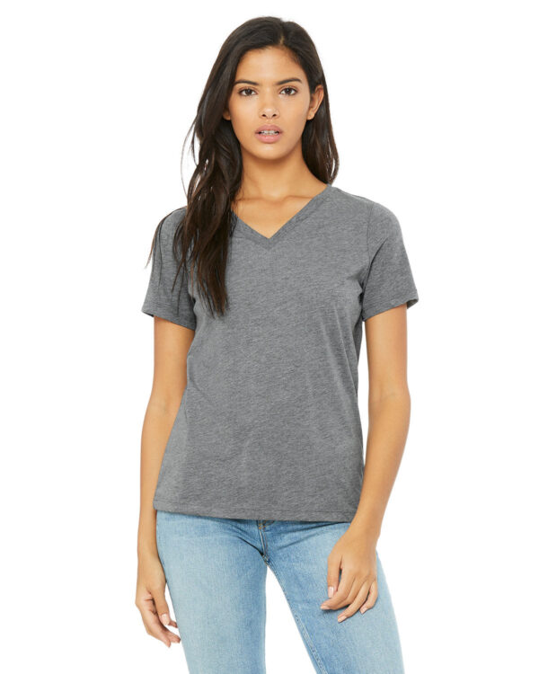 EFFORTLESS-STYLE-AND-COMFORT-BELLA-CANVAS-LADIES-RELAXED-TRIBLEND-V-NECK-T-SHIRT