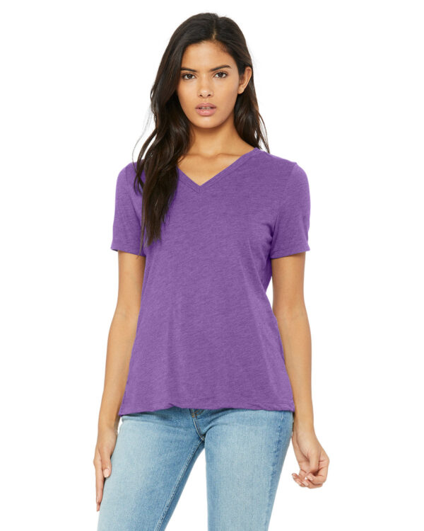 EFFORTLESS-STYLE-AND-COMFORT-BELLA-CANVAS-LADIES-RELAXED-TRIBLEND-V-NECK-T-SHIRT