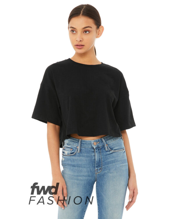 Bella + Canvas FWD Fashion Ladies' Jersey Cropped T-Shirt: Embrace the Trendsetting Style - Image 2