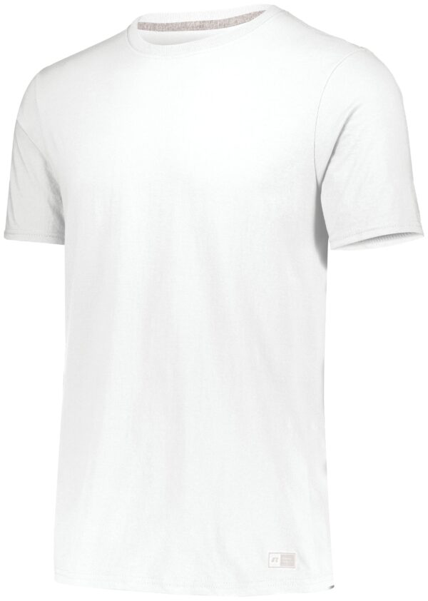 "EXPERIENCE UNMATCHED COMFORT WITH THE RUSSELL TEAM ESSENTIAL TEE"