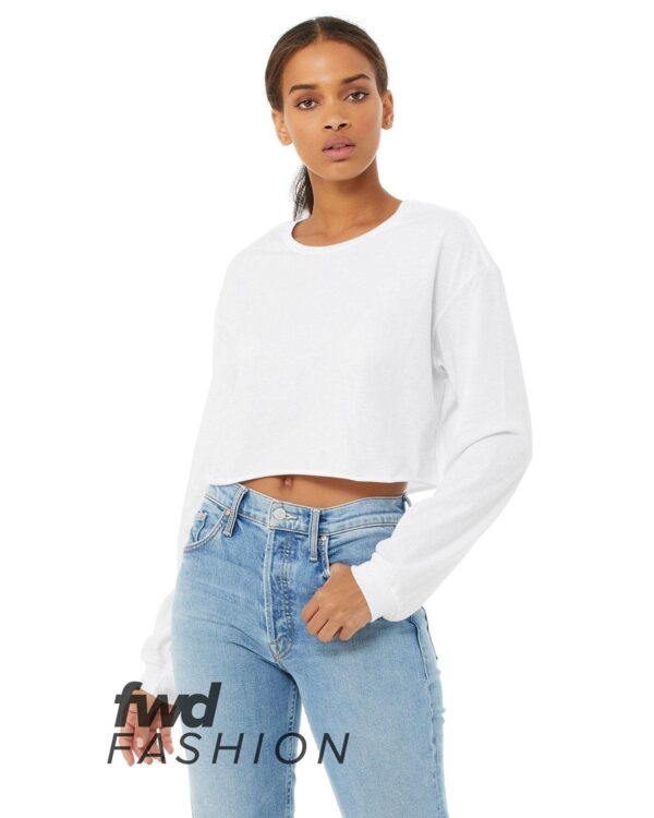 FWD Fashion Ladies' Cropped Long-Sleeve T-Shirt - Apparel Globe