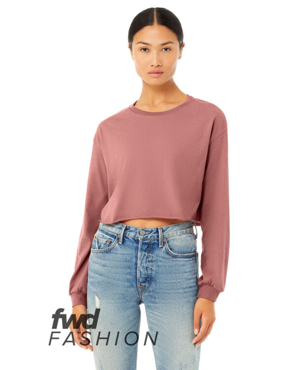 FWD Fashion Ladies' Cropped Long-Sleeve T-Shirt - Apparel Globe