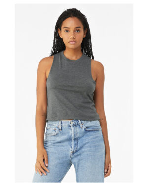 Bella + Canvas Ladies' Racerback Cropped Tank: Chic Comfort and Contemporary Style