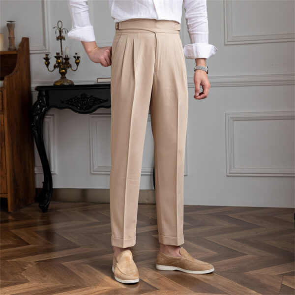 Retro Gentleman Casual Pants Fashion Straight Drape Western - Image 2