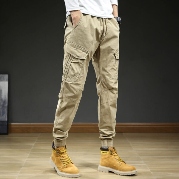 Men's Multi-pocket Ankle-tied Casual Working Pants - Image 3