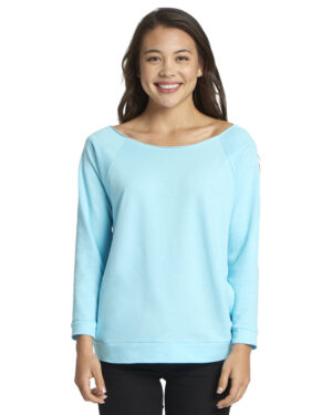 Ladies' French Terry Three-Quarter Sleeve Raglan