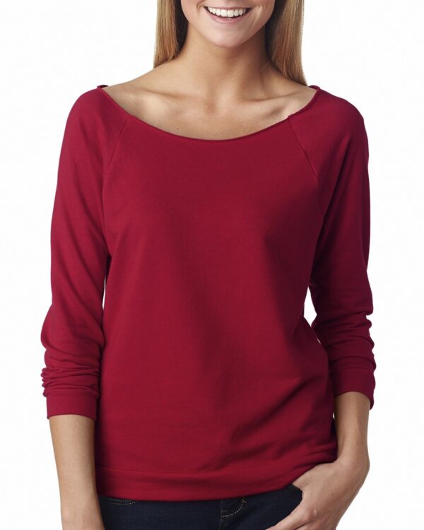 Ladies' French Terry Three-Quarter Sleeve Raglan - Image 7