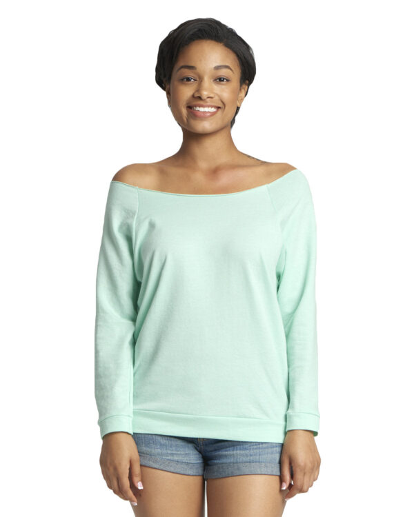 Ladies' French Terry Three-Quarter Sleeve Raglan - Image 8