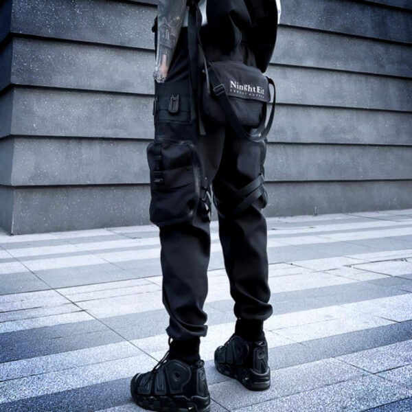 Loose Multi Pocket Paratrooper Pants Functional Style - Image 2