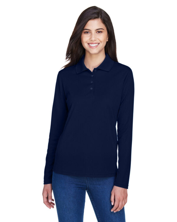 Ladies' Pinnacle Performance Long-Sleeve PiquÃ© Polo - Apparel Globe