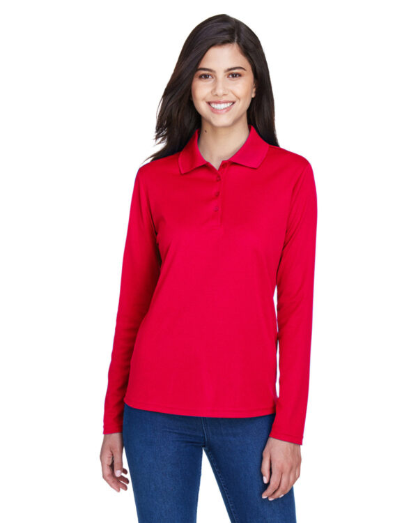 Ladies' Pinnacle Performance Long-Sleeve PiquÃ© Polo - Apparel Globe