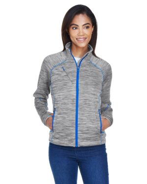 Ladies' Flux MÃ©lange Bonded Fleece Jacket - Apparel Globe