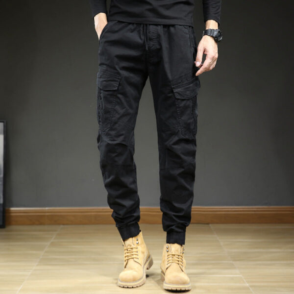 Men's Multi-pocket Ankle-tied Casual Working Pants - Image 5