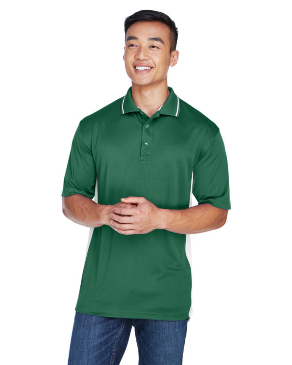 Elevate Your Game: UltraClub Men's Cool & Dry Sport Two-Tone Polo - Image 4