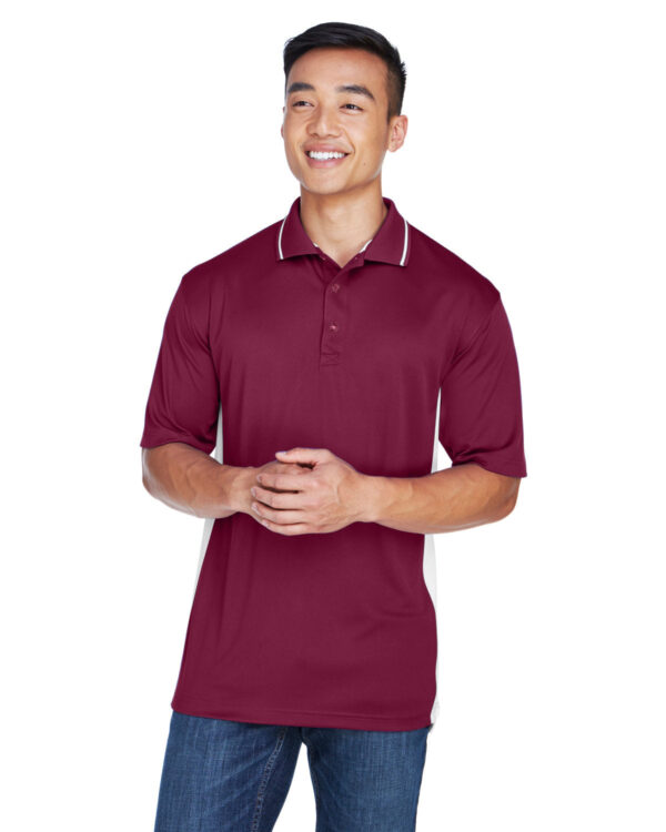 Elevate Your Game: UltraClub Men's Cool & Dry Sport Two-Tone Polo - Image 6