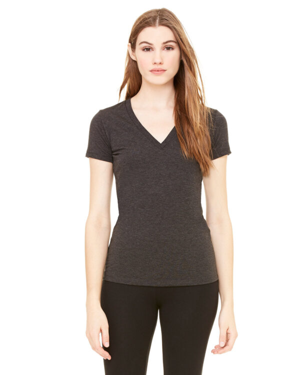 EFFORTLESSLY-TRENDY-BELLA-CANVAS-LADIES-TRIBLEND-SHORT-SLEEVE-DEEP-V-NECK-T-SHIRT