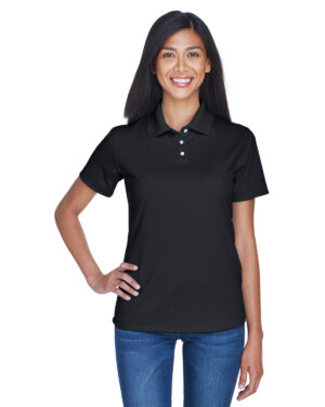 Effortless Confidence: UltraClub Ladies' Cool & Dry Stain-Release Performance Polo