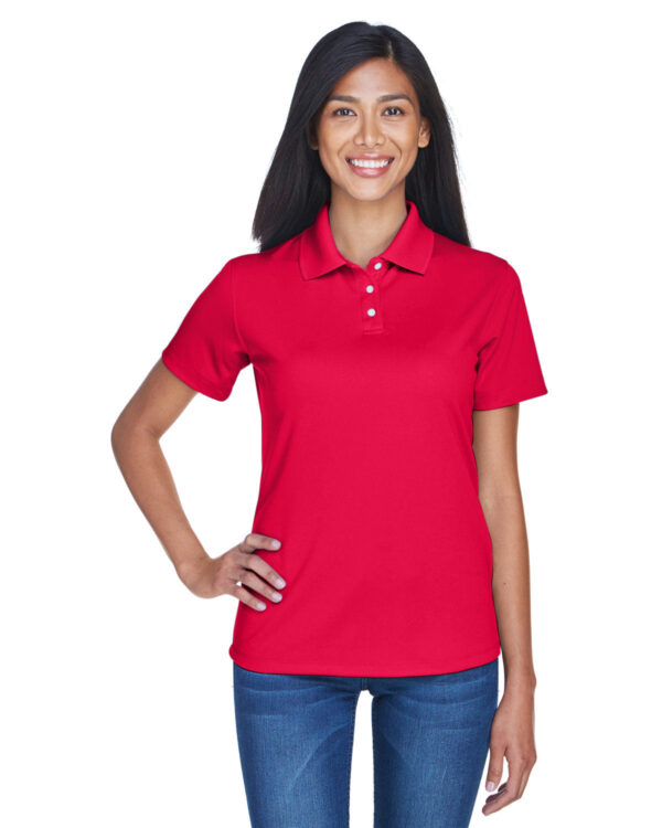 Effortless Confidence: UltraClub Ladies' Cool & Dry Stain-Release Performance Polo - Image 12