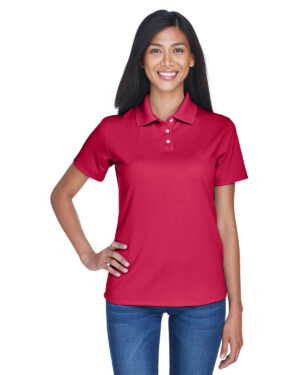 Effortless Confidence: UltraClub Ladies' Cool & Dry Stain-Release Performance Polo