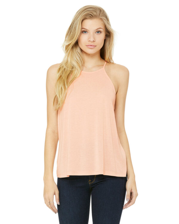 STYLISH-SOPHISTICATION-BELLA-CANVAS-LADIES-FLOWY-HIGH-NECK-TANK-PERFECTS-EFFORTLESS-ELEGANCE