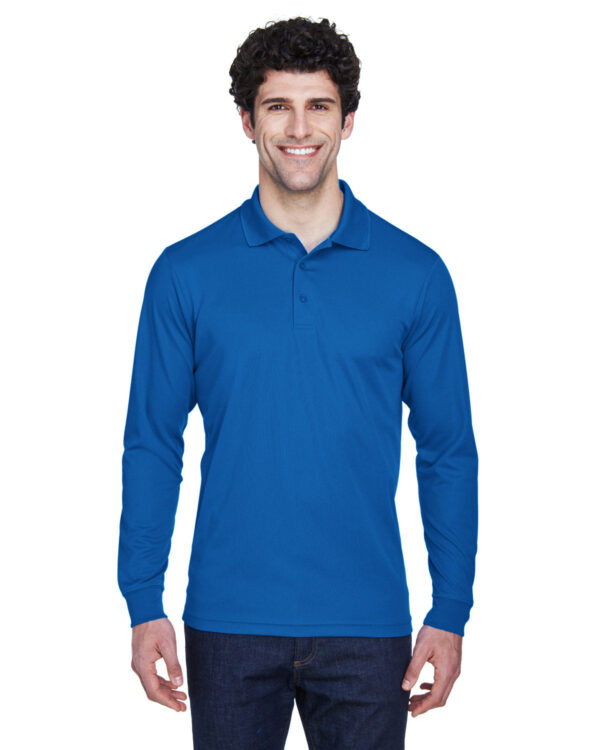 Men's Pinnacle Performance Long-Sleeve PiquÃ© Polo