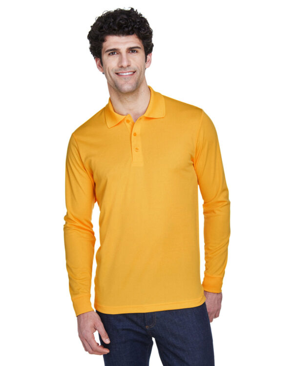 Men's Pinnacle Performance Long-Sleeve PiquÃ© Polo