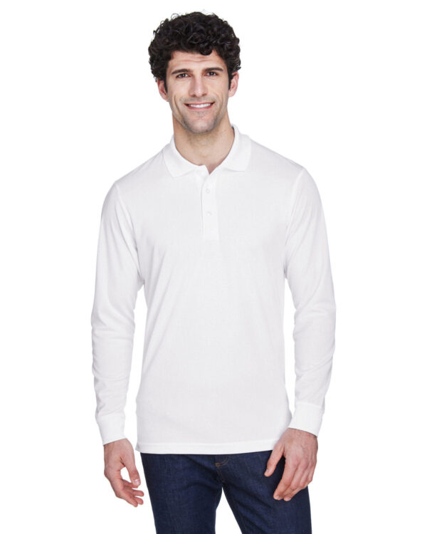 Men's Pinnacle Performance Long-Sleeve PiquÃ© Polo