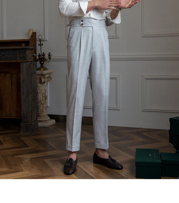 Men's High-waisted Straight Pants Commute - Image 2