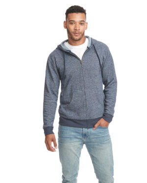 Adult Pacifica Denim Fleece Full-Zip Hooded Sweatshirt