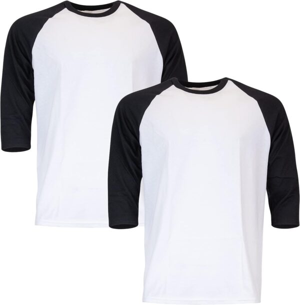 GILDAN ADULT HEAVY COTTON 3/4-RAGLAN SLEEVE T-SHIRT - APPAREL GLOBE