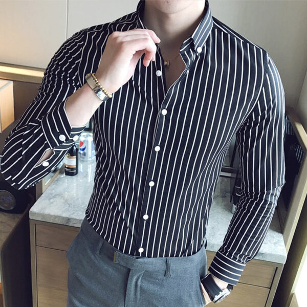 Long Sleeve Striped Shirts - Image 9