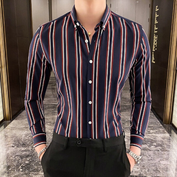 Long Sleeve Striped Shirts - Image 8