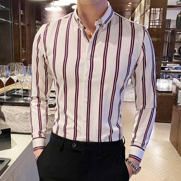 Long Sleeve Striped Shirts - Image 2