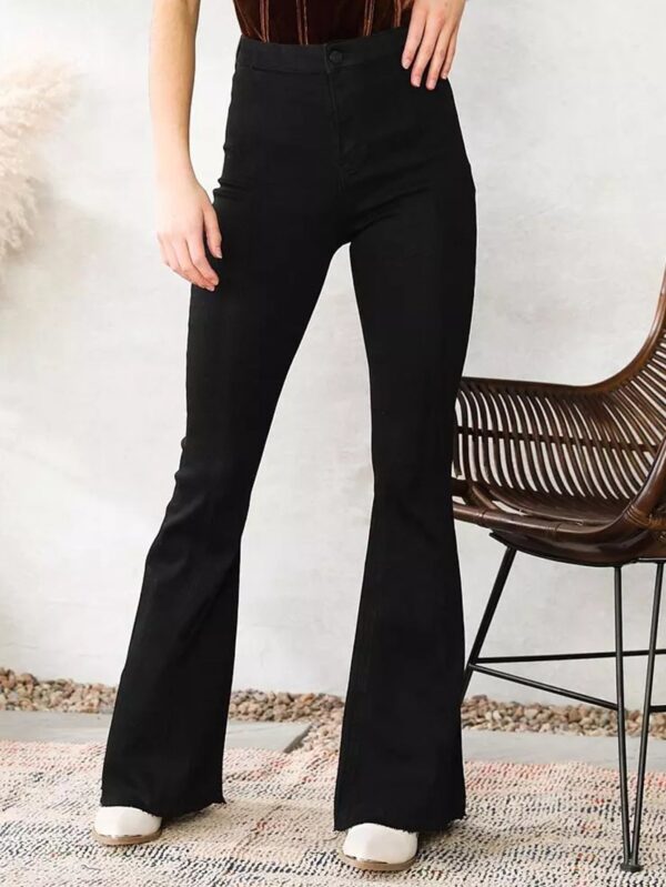 Autumn Winter Slim Fit Stretch Flared Pants Women Jeans Women Jeans - Image 3