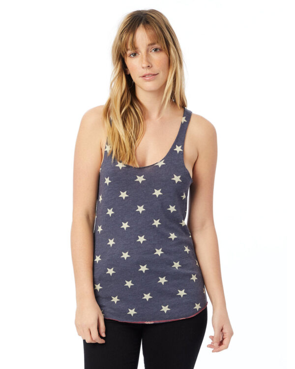 Alternative Ladies' Meegs Printed Racerback Eco-Jersey™ Tank: Sustainable Style with a Unique Print - Image 3