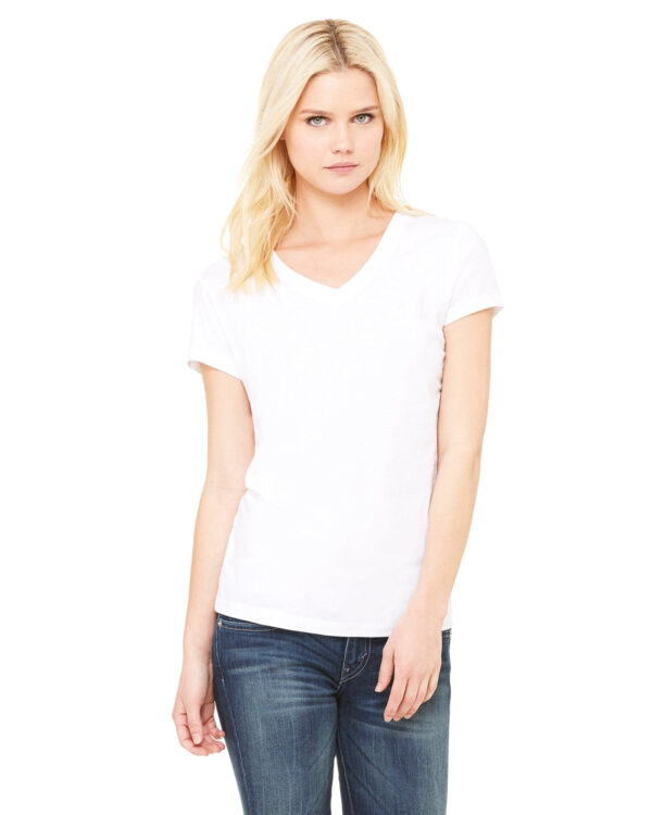 Bella + Canvas Ladies' Jersey Short-Sleeve V-Neck Tee: Effortless Elegance and Comfort - Image 12