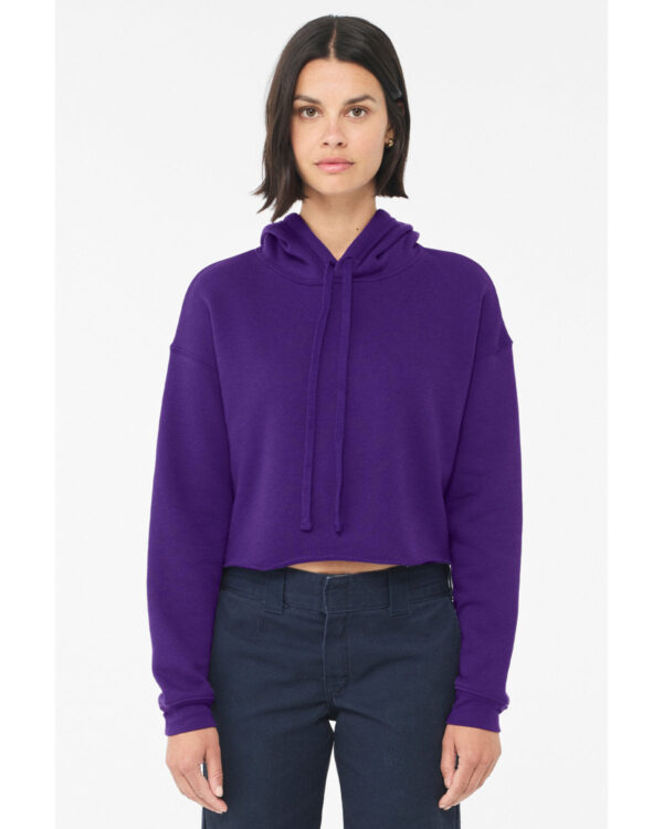 Bella + Canvas Ladies' Cropped Fleece Hoodie: Contemporary Comfort and Style - Image 13