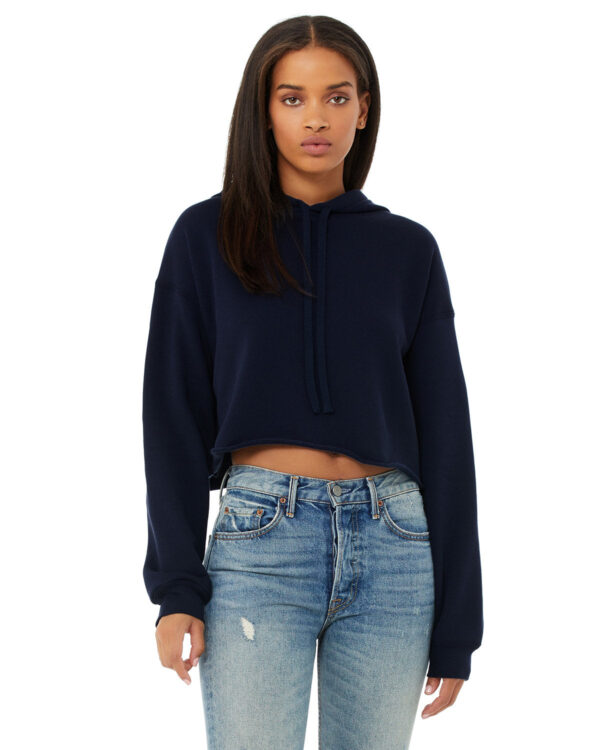 Bella + Canvas Ladies' Cropped Fleece Hoodie: Contemporary Comfort and Style - Image 9