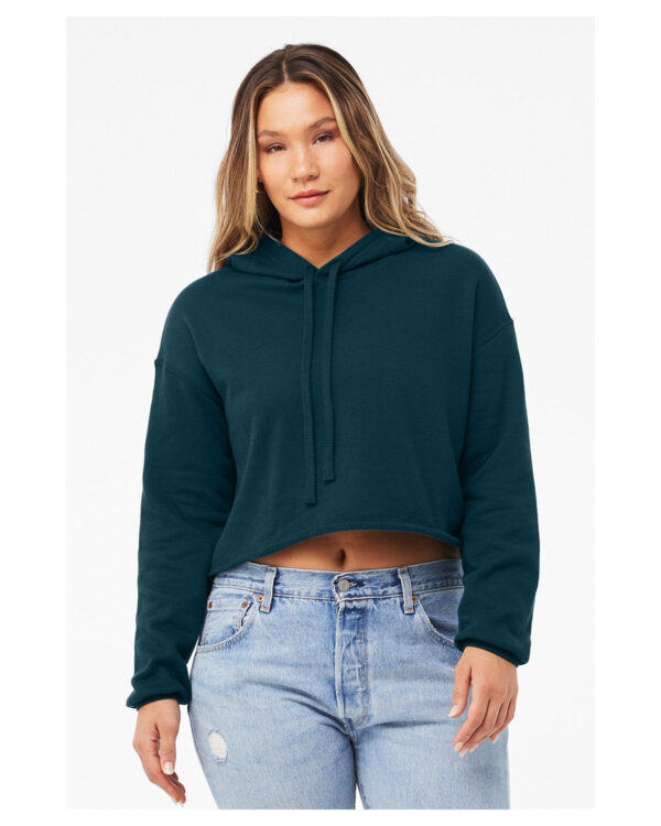 Bella + Canvas Ladies' Cropped Fleece Hoodie: Contemporary Comfort and Style